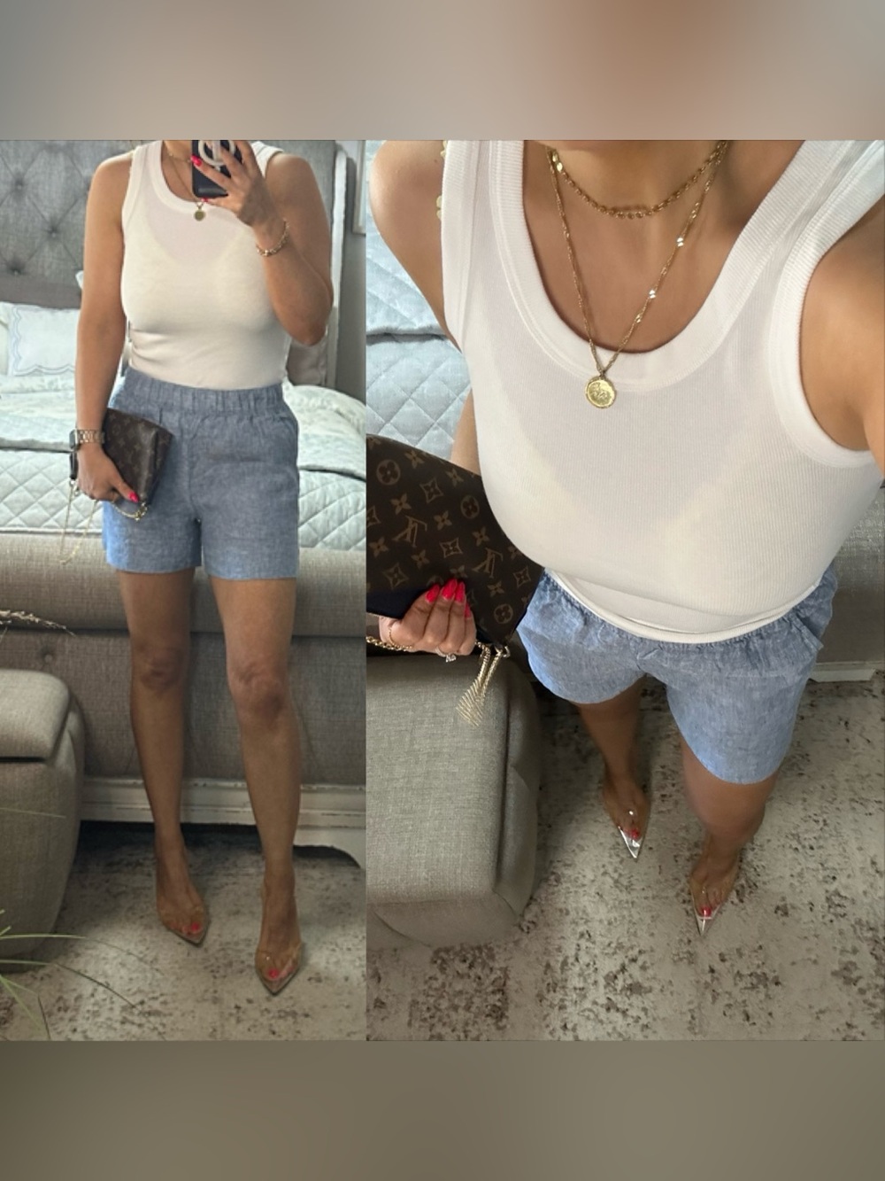 New💙 Coastal Breeze Linen Shorts